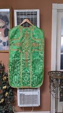 Antique Green Chasuble with Hand Done Embroidery picture