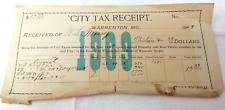 1909 Tax Personal Property Bill Receipt Warrenton Missouri Collector's Office picture