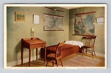 Portland ME- Maine, The Boys Room, Longfellow's Old Home, Vintage c1931 Postcard picture