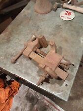 Vintage Antique Monitor 5506 Bench Clamp On Vise 3 1/2 Anvil Jaws picture