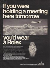 1967 Rolex Datejust If You Were Holding Meeting Jet Watch Photo VINTAGE PRINT AD picture