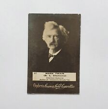 STUNNING AUTHOR MARK TWAIN ROOKIE RC OGDEN GUINEA GOLD CIGARETTE CARD SEE PHOTOS picture