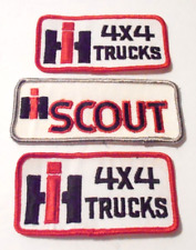 OLD STOCK AUTOMOTIVE *INTERNATIONAL HARVESTER SCOUT & IH 4x4 TRUCKS *3 PATCH LOT picture