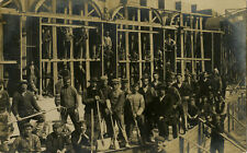 Original photograph-A large construction site with labourers-ca. 1905 picture