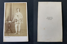Vaury, Paris, Actress ID, Lady of Clover Vintage Albumen Print CDV. picture