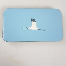 VINTAGE B E Eren CANADIAN ENAMEL ON COPPER WALL PLAQUE PAINTING GEESE BIRDS picture