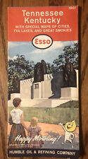1961 Esso Road Map:Tennesse Kentucky NOS picture