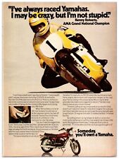 1974 Yamaha Kenny Roberts Motorcycle - Original Print Advertisement (8x11) picture