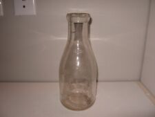 Vintage B & S  Glass Qt Milk Bottle Tamaqua, PA 9 1/2