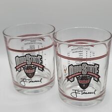 VTG Ohio State Football Cocktail Glasses Set Of 2•1968•2002•Tressel•Hayes• picture