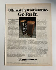 1978 Marantz 940 Speaker System Print Ad Original 25th Anniversary Go For It picture