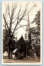 Newport Rhode Island RI Postcard RPPC Photo Channing Memorial Car Scene c1910's picture