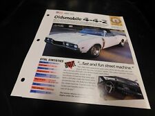 1968 Oldsmobile 4-4-2 442 Spec Sheet Brochure Photo Poster  picture