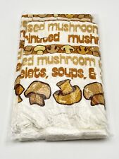 Vintage Mushroom Hand Towels Set Of 3 *New In Package* Kitchen 1970’s/80’s picture