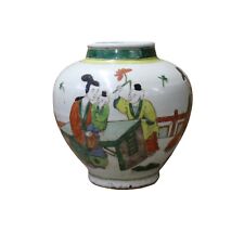 Chinese Oriental People Scenery Graphic Ceramic Vase cs3614 picture