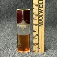 HOUBIGANT Raffinee Vintage Perfume Bottle Spray Burgundy Gold Half Full picture