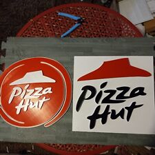 Two 12 Inch Pizza Hut 3D Logos, 3D Printed Reproduction wall signs Collection.  picture