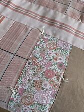 Vintage Handmaid Lightweight Floral Quilt Pink Brown Coral READ picture