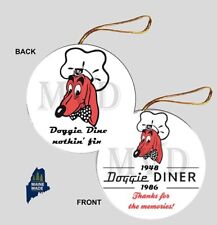 DOGGIE DINER Christmas Ornament - Collectible Vintage Defunct Restaurant CA picture