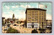 Detroit MI-Michigan, Hotel Pontchartrain, Advertising, c1910 Vintage Postcard picture