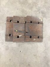 Railroad 3 X Tie Plate Antique, Black Smithing High Carbon Steel picture
