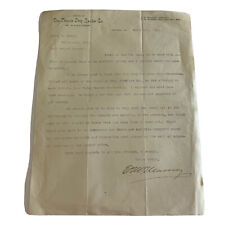 1899 Bicycle Step Ladder Co. Original Letter On Textile Bond Paper Vintage Rare picture