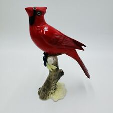 Vintage Hutschenreuther Kunstabteilung Cardinal Bird Figurine Porcelain Germany picture