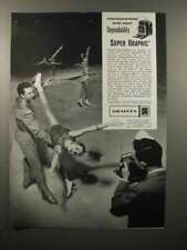 1959 Graflex Super Graphic Camera Ad - Ice Skating picture