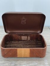 Vintage Hickok Business Card Mens Jewelry Box Storage Old Metal Wood Mid Century picture
