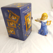 Goebel Weihnacht Blue Angel With Harp Blue 41-004-25-0 with Box picture