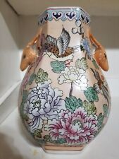 beautiful hand painted vintage vase picture
