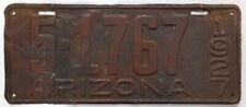 Arizona 1927 Yavapai County License Plate 5-1767 picture