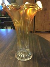 Carnival glass vase 9.5