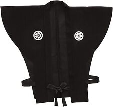 Kamishimo Black Samurai Japanese Style Costume Set Clothes Kimono Men's Haori picture