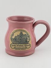 Deneen Pottery Potbelly Mug Garth Woodside Mansion Country Inn Pink Mark Twain  picture