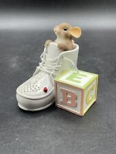 Charming Tails A NEW LITTLE SOLE DEAN GRIFF BABY SHOE BLOCK Ladybug Mouse picture