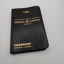 1960 General Electric Co Pocket Calendar, Map,Tables Carboloy Cemented Carbides picture
