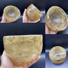 SCARCE ANCIENT BYZANTINE OR MEDIEVAL CRYSTAL BOWL CIRCA 900-1100AD picture