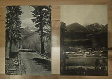 2 original 1914 W. T. Parke 9 x 13 photo prints of Estes Park & Mt. Ypsilon picture