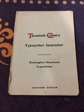 Twentieth Century Typewriter Instructor Abridged Edition 1903 Remington Standard picture