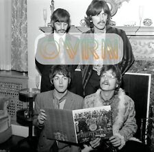 Unseen BEATLES Photo Sgt Pepper Press Event ARCHIVAL Lab Photo fr NEGATIVE 11x14 picture