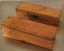 2 Vintage  2 lb Cheese Wood Boxes Schlosser's /Windsor Club picture