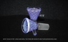 14mm SUPER 3D PURPLE II Glass SLIDE Tobacco Slide Bowl 14 mm male picture