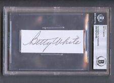 Betty White signed autograph auto 1x3 cut Actress Rose in Golden Girls BAS Slab picture