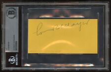 Louis Mayer d1957 signed autograph auto 2x5 cut Producer Co-Founder MGM BAS picture
