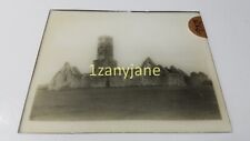 RKL Glass Magic Lantern Slide Photo OLD STONE BUILDING WITH WATCHTOWER picture