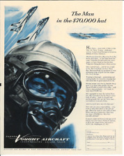 1955 NAVY Pilot Jet Plante CHANCE VOUGHT AIRCRAFT Vintage Recruitment Print Ad picture