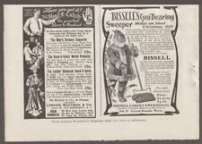 1904 BISSELL Rug SWEEPER XMAS Magazine AD~Santa Claus~HAND-E-CATCH/Men's Drawers picture