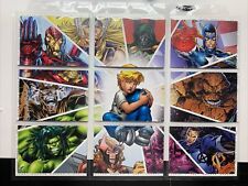 2011 Rittenhouse Marvel Universe Heroes Reborn Set Of 9 Puzzle Cards #37-45 picture