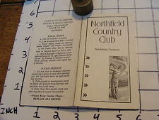 Vintage Early Paper: Unused NORTHFILD COUNTRY CLUB vt. picture